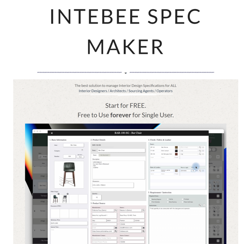 Intebee dashboard image